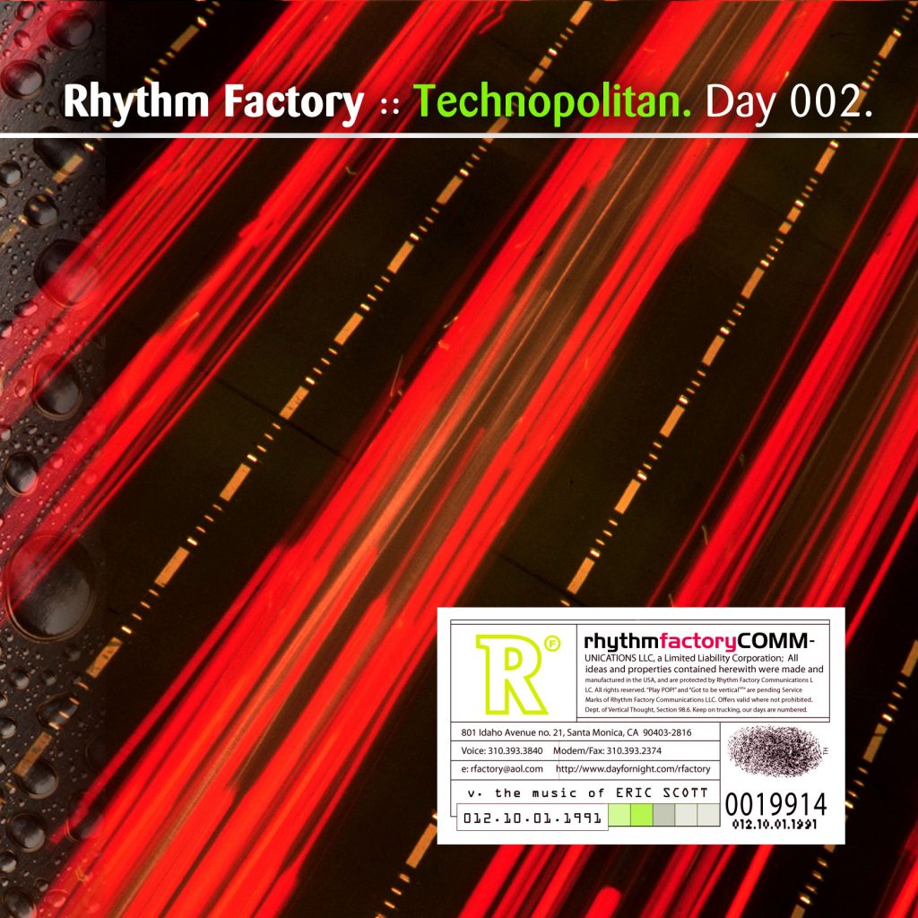 “Technopolitan” by Rhythm Factory [Day 002]